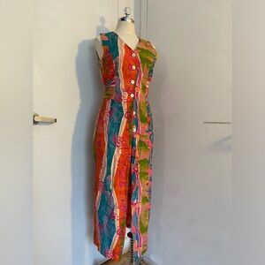 Vintage abstract print dress